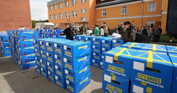City Gross levererar matpaket i Lettland